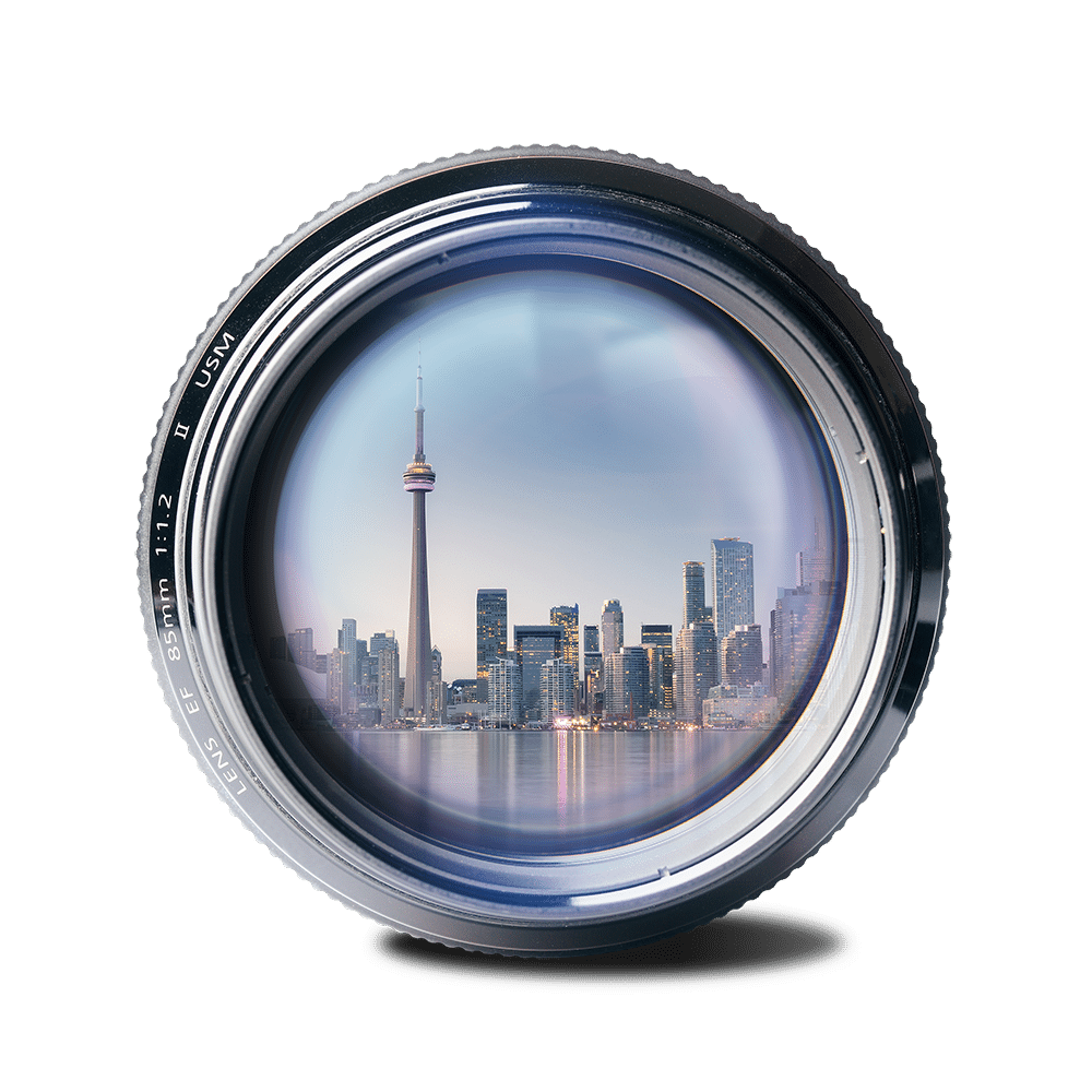 Kameralinse Skyline Toronto